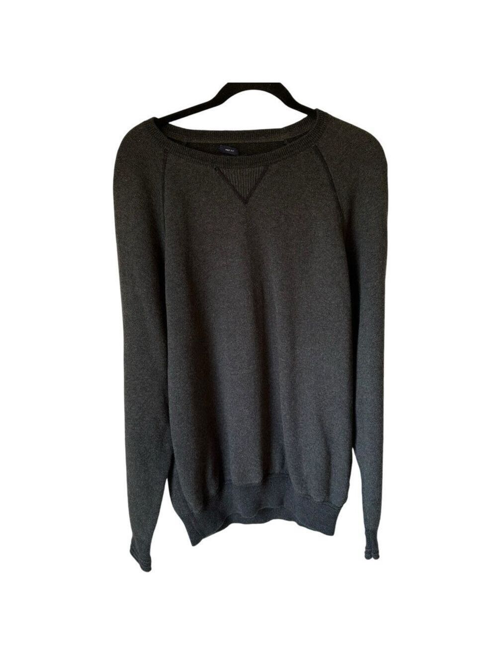 American Eagle Outfitters Prep Fit Mens Dark Grey Sweater Size XL